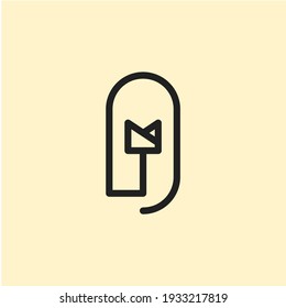 flower icon logo with simple line style, perfect for your trademark and more