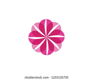 Flower icon logo template