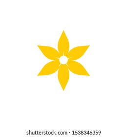 flower icon logo vector illustration