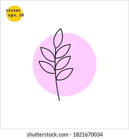 Flower Icon Logo Vector Illustration Template