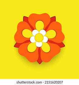 Flower icon and logo vector illustration template. Editable floral art. 