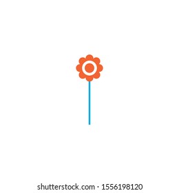 Flower icon. Nature plant symbol. Logo design element