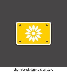 flower icon. nature sign