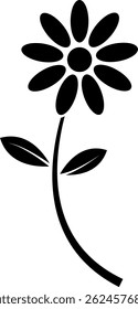 Flower icon. Nature signs and symbols.