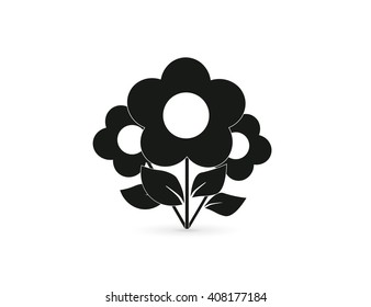 The flower icon. Nature symbol.