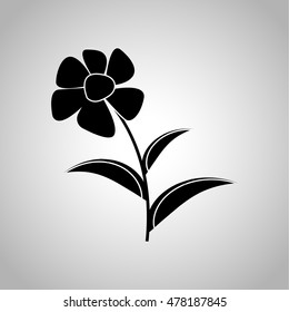 Flower icon on the background