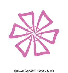 flower icon on trendy isolated background. Flower icon page for your website design Clock icon logo, app, UI. Clock icon Vector illustration, EPS10.