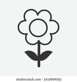 flower icon on white background