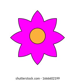 Flower icon on a white background