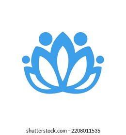flower icon on a white background, vector illustration