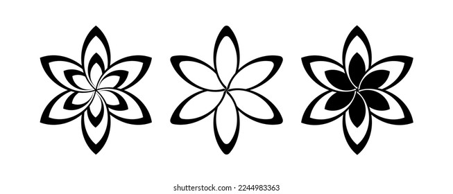 flower icon on white background