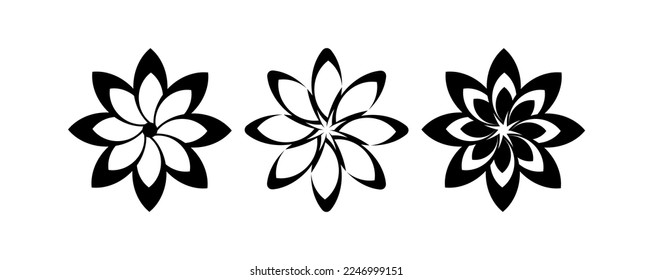flower icon on white background