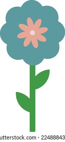 flower icon on white background