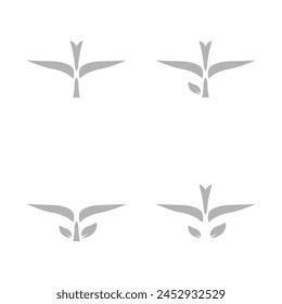 icono de flor sobre fondo blanco, Ilustración vectorial