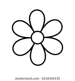 Flower icon on white  background
