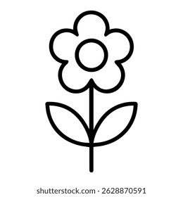 Flower icon on white background vector
Vector icon plants and flowers