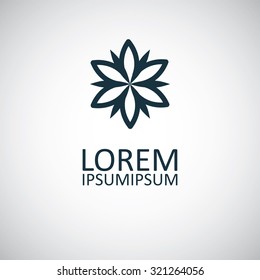 flower icon, on white background