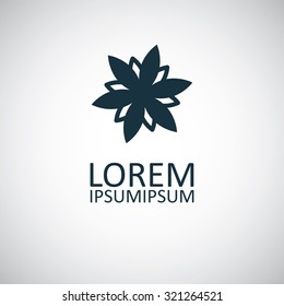 flower icon, on white background