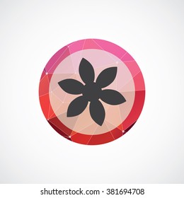 flower icon, on white background