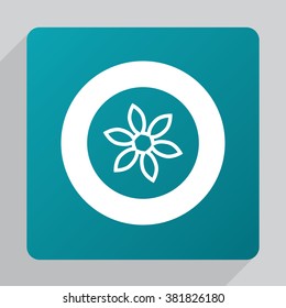 flower icon, on white background