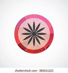 flower icon, on white background