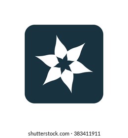 flower icon, on white background