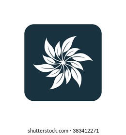 flower icon, on white background