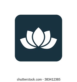 flower icon, on white background