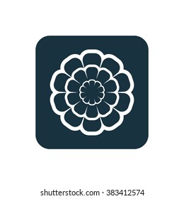 flower icon, on white background