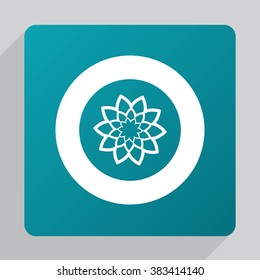 flower icon, on white background