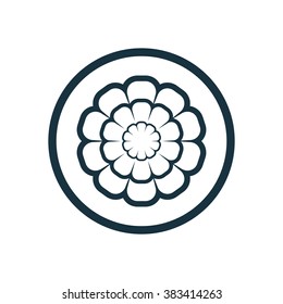 flower icon, on white background