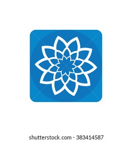 flower icon, on white background