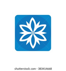 flower icon, on white background