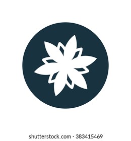 flower icon, on white background