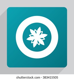 flower icon, on white background