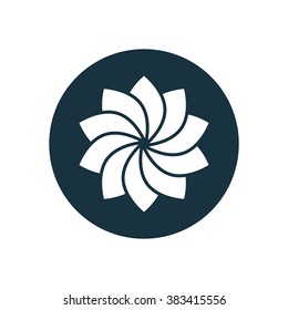 flower icon, on white background
