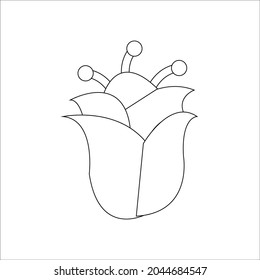 a flower icon outline illustration