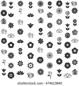 flower icon - flower pattern seamless vector illustrator