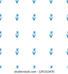 flower icon pattern seamless white background. Editable filled flower icon. flower icon pattern for web and mobile.