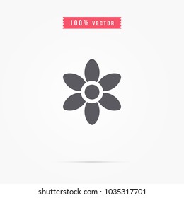 flower icon. plant symbol