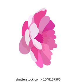 Flower. Icon flower. Plants. Nature. White background. Vector illustration. EPS 10.