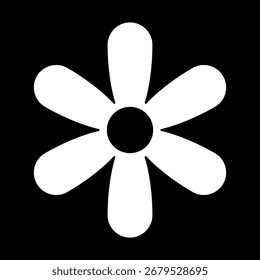 Icono de la flor. Vector retro de diseño de icono de flor blanca de primavera verano. Conjunto de iconos de manzanilla. Ilustraciones vectoriales redondas lindas de la colección del icono de la planta de flor para la impresión, el Web y el Diseño gráfico, aislados en blanco