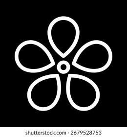 Icono de la flor. Vector retro de diseño de icono de flor blanca de primavera verano. Conjunto de iconos de manzanilla. Ilustraciones vectoriales redondas lindas de la colección del icono de la planta de flor para la impresión, el Web y el Diseño gráfico, aislados en blanco