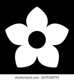 Icono de la flor. Vector retro de diseño de icono de flor blanca de primavera verano. Conjunto de iconos de manzanilla. Ilustraciones vectoriales redondas lindas de la colección del icono de la planta de flor para la impresión, el Web y el Diseño gráfico, aislados en blanco