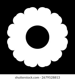 Flower icon. Retro spring summer white flower icon design vector. Camomile icon set. Cute round flower plant icon collection vector illustrations for print, web and graphic design, isolated on white