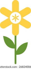 Blumensymbol. Retro Frühling Sommer weiße Blume Symbol Design Vektor. Kamillensymbol-Set. Süße runde Blumenpflanzensammlung einzeln auf weißem Hintergrund.