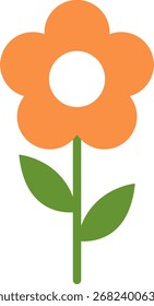Blumensymbol. Retro Frühling Sommer weiße Blume Symbol Design Vektor. Kamillensymbol-Set. Süße runde Blumenpflanzensammlung einzeln auf weißem Hintergrund.