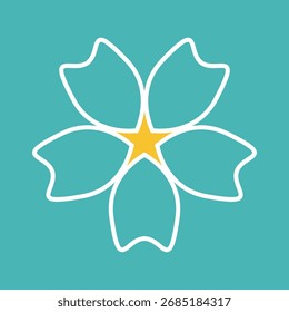 Flower icon. Retro spring summer autumn flower icons set. Camomile icon set. Cute round flower plant vector collection isolated on white background.