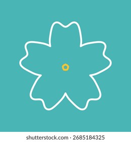 Ícone Flor. Retro primavera verão outono flor ícones conjunto. Conjunto de ícones de camomila. Coleção de vetor de planta de flor redonda bonito isolado no fundo branco.