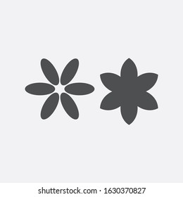 Flower icon set, vector illustration, nature, flower, sun flower.